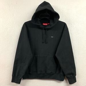 Supreme Small Box Logo Hooded Sweatshirt Black - Men's M